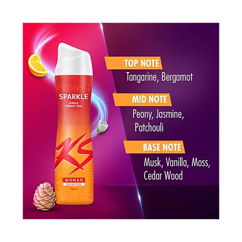 KS Kindle Vibrant Zeal Woman Perfume Spray 3