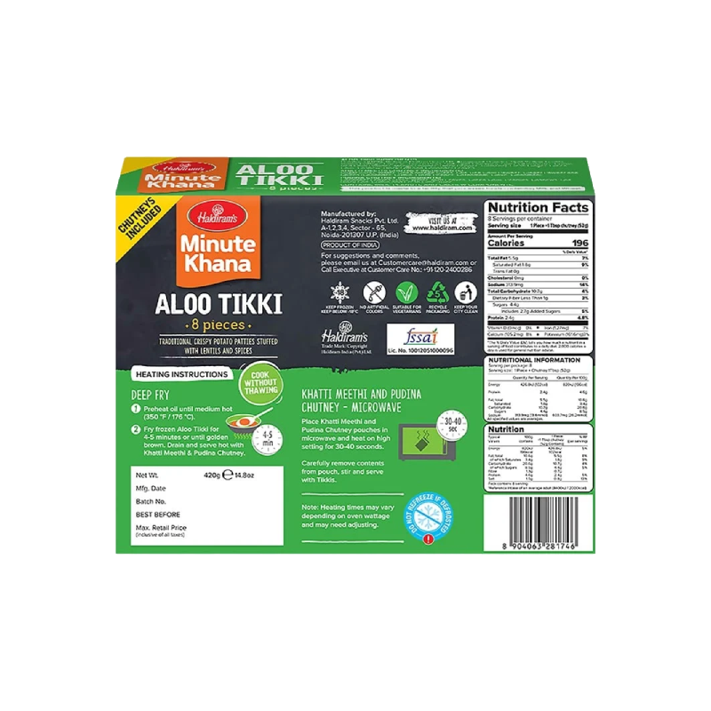 Haldiram Frozen Aloo Tikki-1