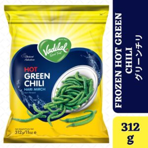 Frozen Vadilal Hot Green Chili (Hari Mirch) - 312g