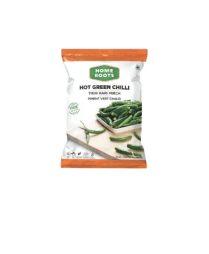Frozen Home Roots Hot Green Chilli (Tikhi Hari Mirch) - 200g
